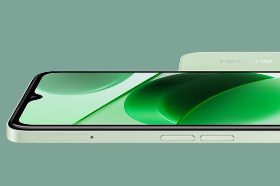 Thân máy siêu mỏng trên chiếc Realme C35
